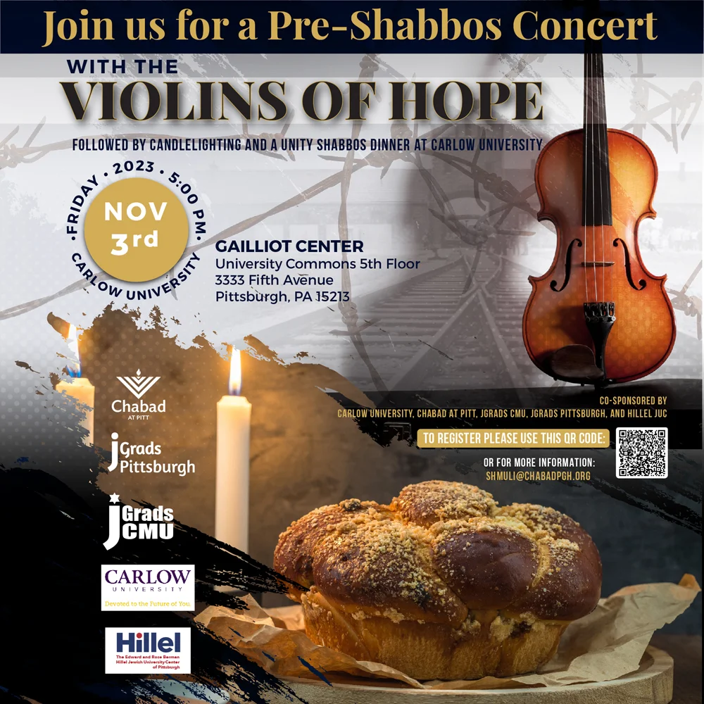 PreShabbos Concert and Campus Unity Meal to Follow Violins of Hope